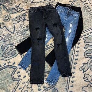 Lot of 3 skinny Jeans Hollister Refuge Forever 21
